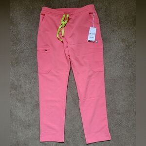 Coral FIGS Scrub Pants
